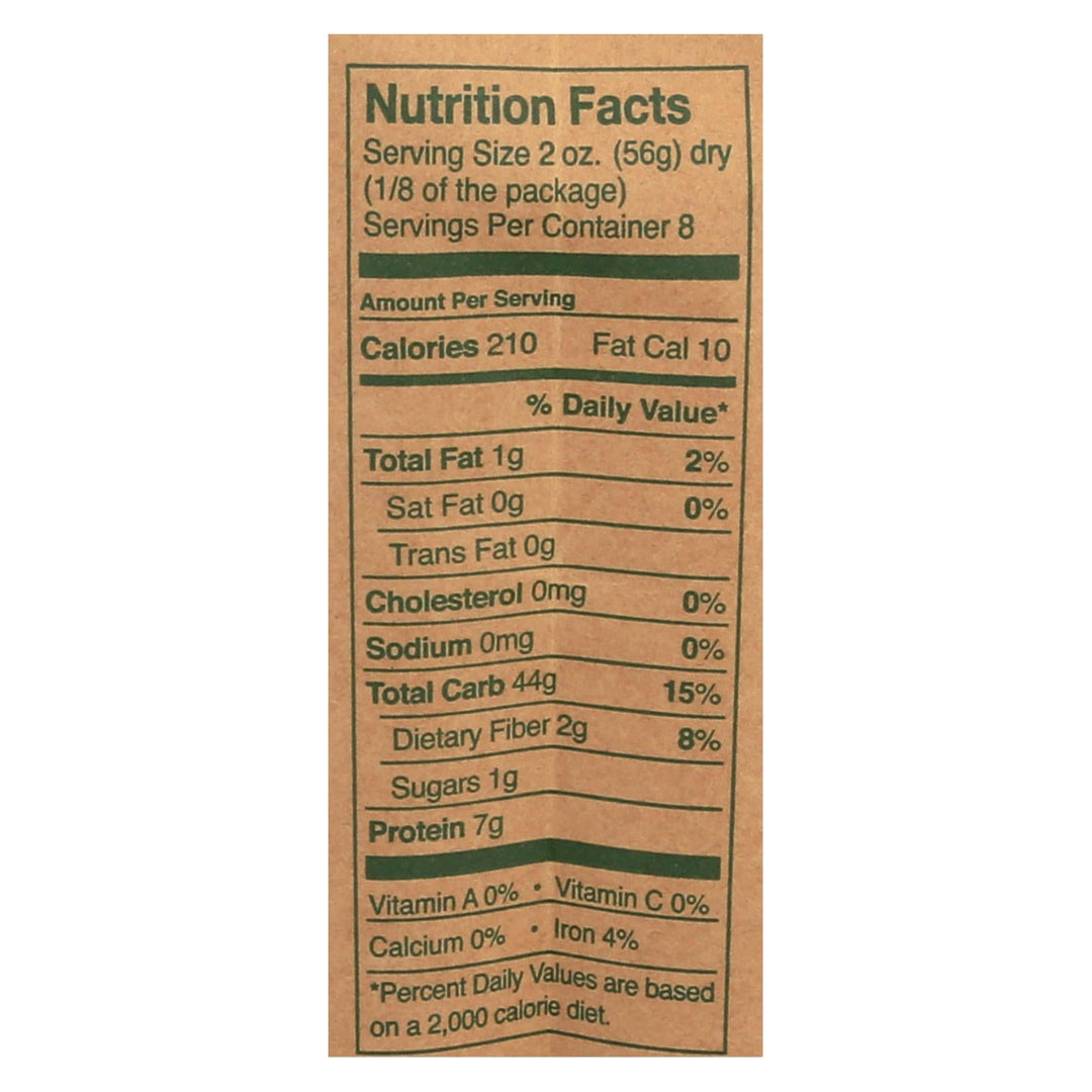 Montebello Organic Pasta - Spaghetti - Case Of 12 - 1 Lb. - Maras Green