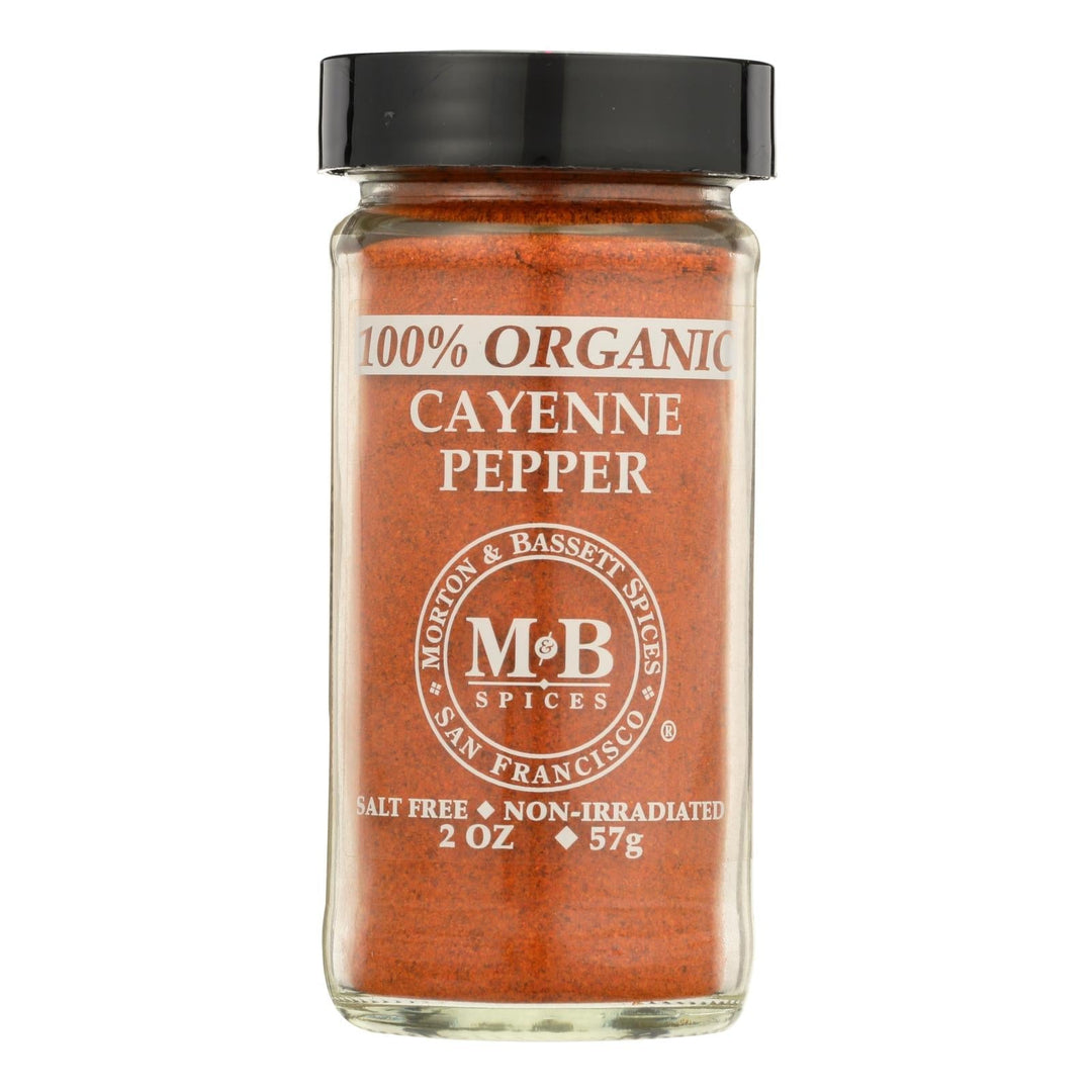 Morton And Bassett Organic Cayenne Pepper - Cayenne Pepper - Case Of 3 - 2 Oz. - Maras Green