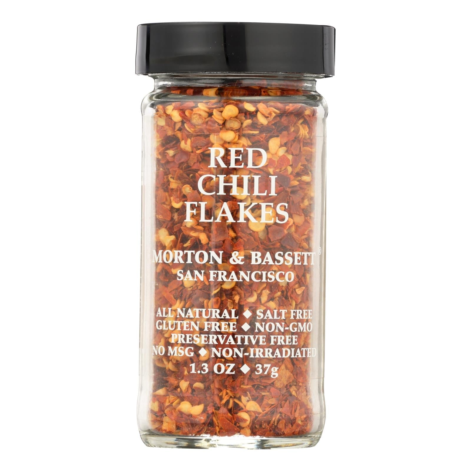 Morton And Bassett Seasoning - Chili Flakes - Red - 1.3 Oz - Case Of 3 - Maras Green