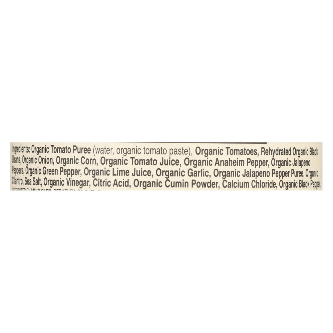 Muir Glen Black Bean Corn Med Salsa - Tomato - Case Of 12 - 16 Oz. - Maras Green