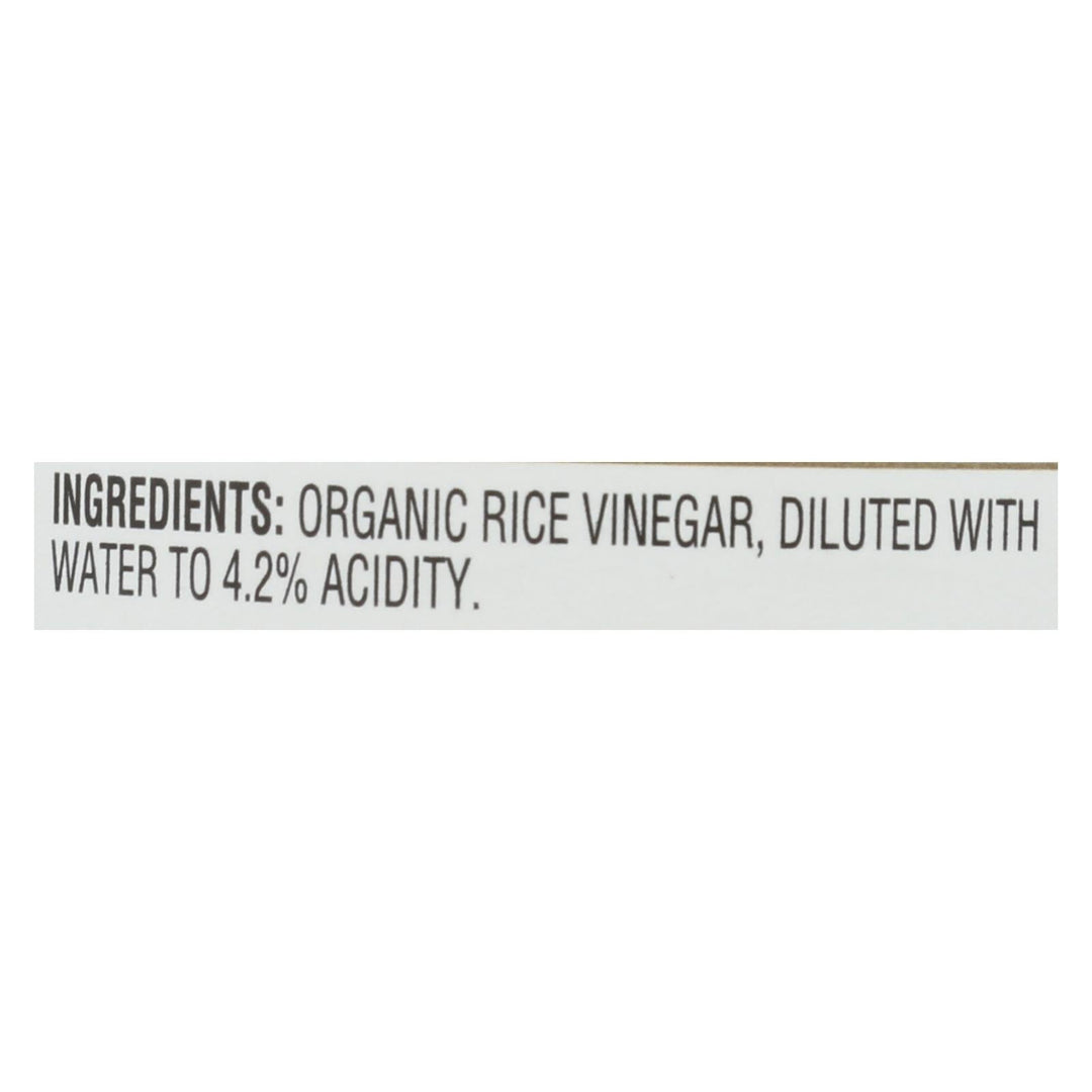 Nakano Vinegar - Organic - Natural Rice - Case Of 6 - 12 Oz - Maras Green