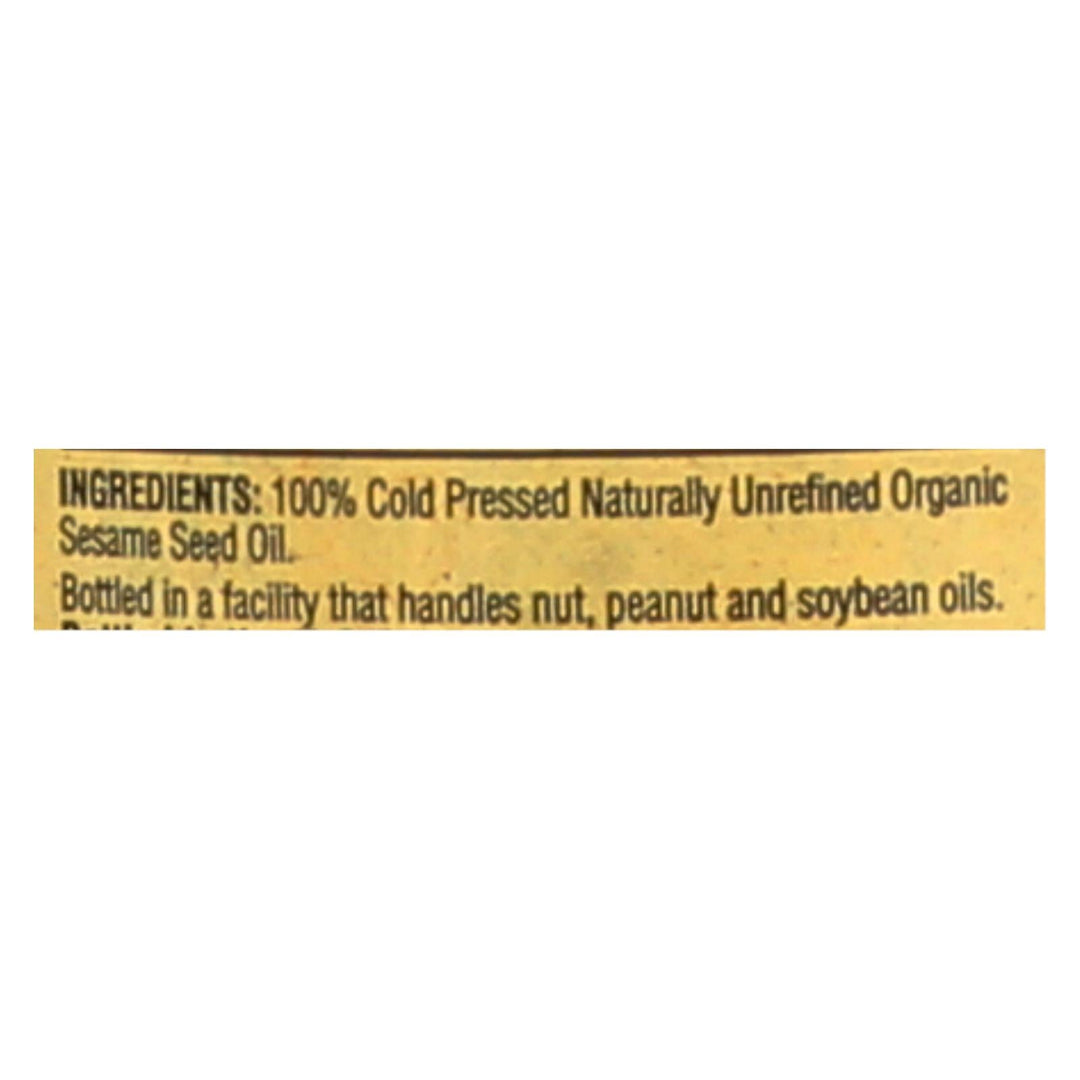 Napa Valley Naturals Organic Cold Pressed Sesame Oil - Case Of 12 - 12.7 Fl Oz. - Maras Green