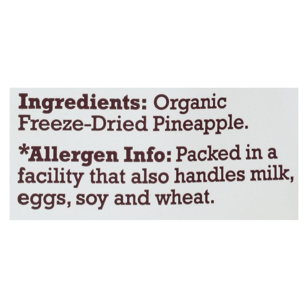 Natierra Freeze Dried - Pineapples - Case Of 12 - 1.5 Oz. - Maras Green