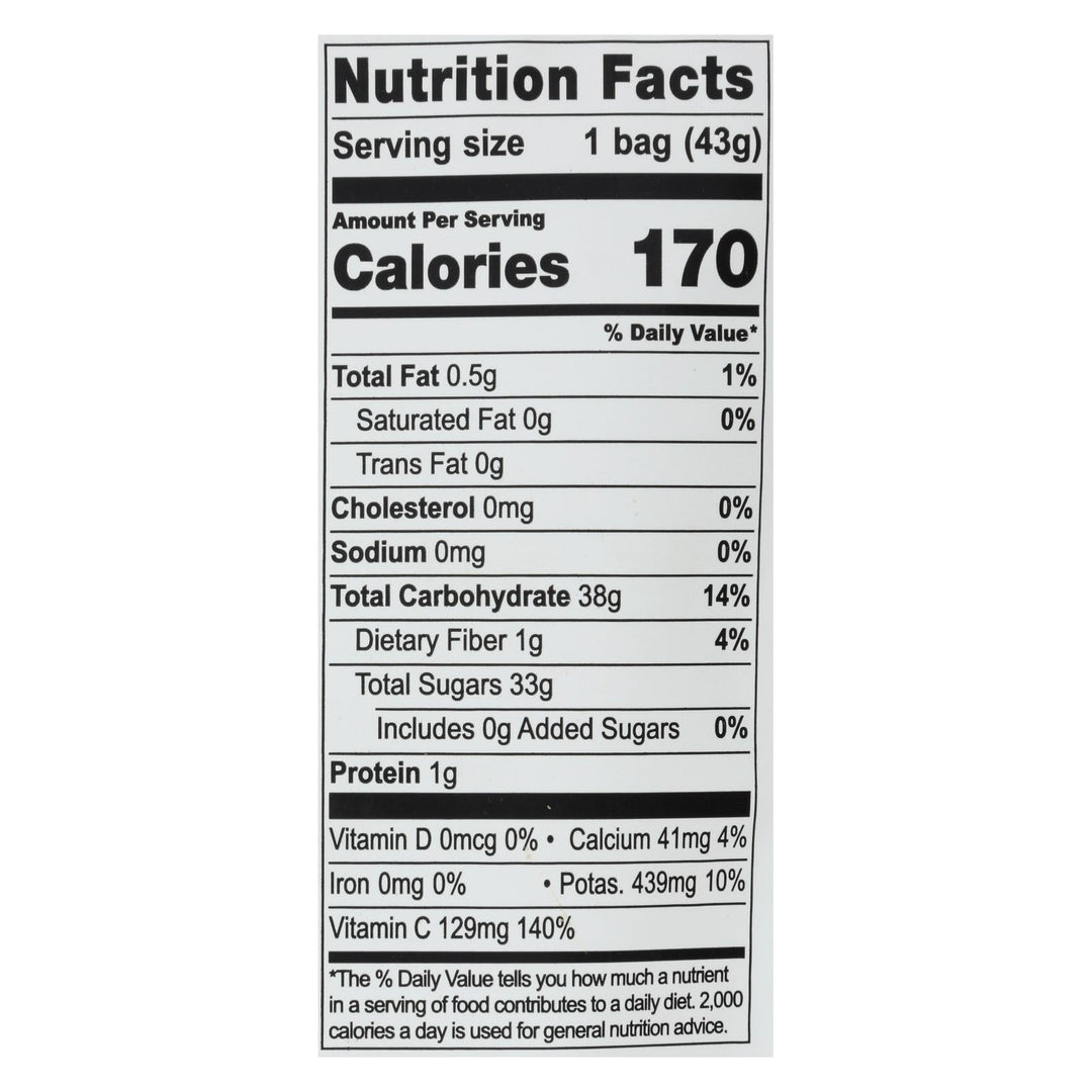 Natierra Freeze Dried - Pineapples - Case Of 12 - 1.5 Oz. - Maras Green