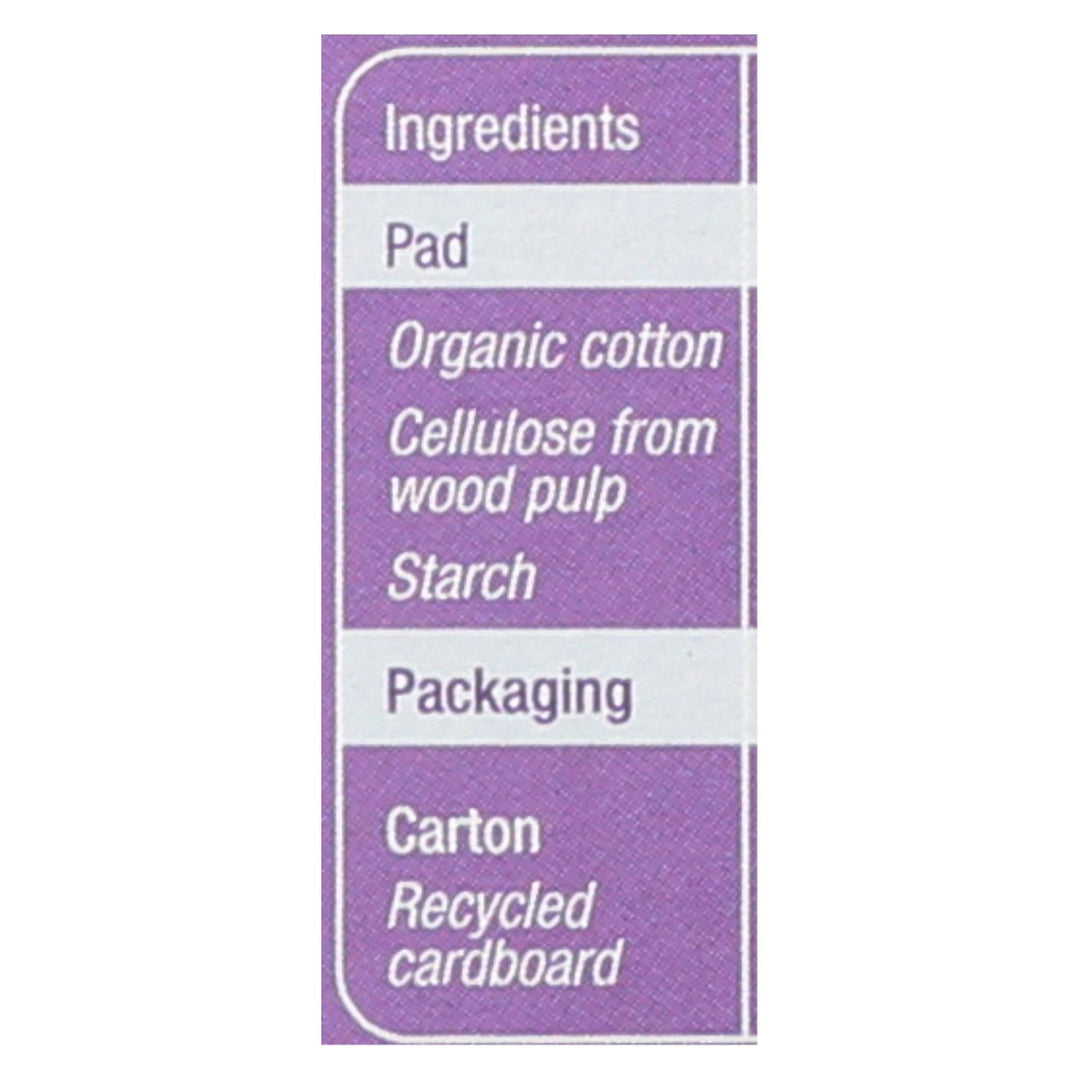 Natracare Dry And Light Individually Wrapped Pads - 20 Pack - Maras Green