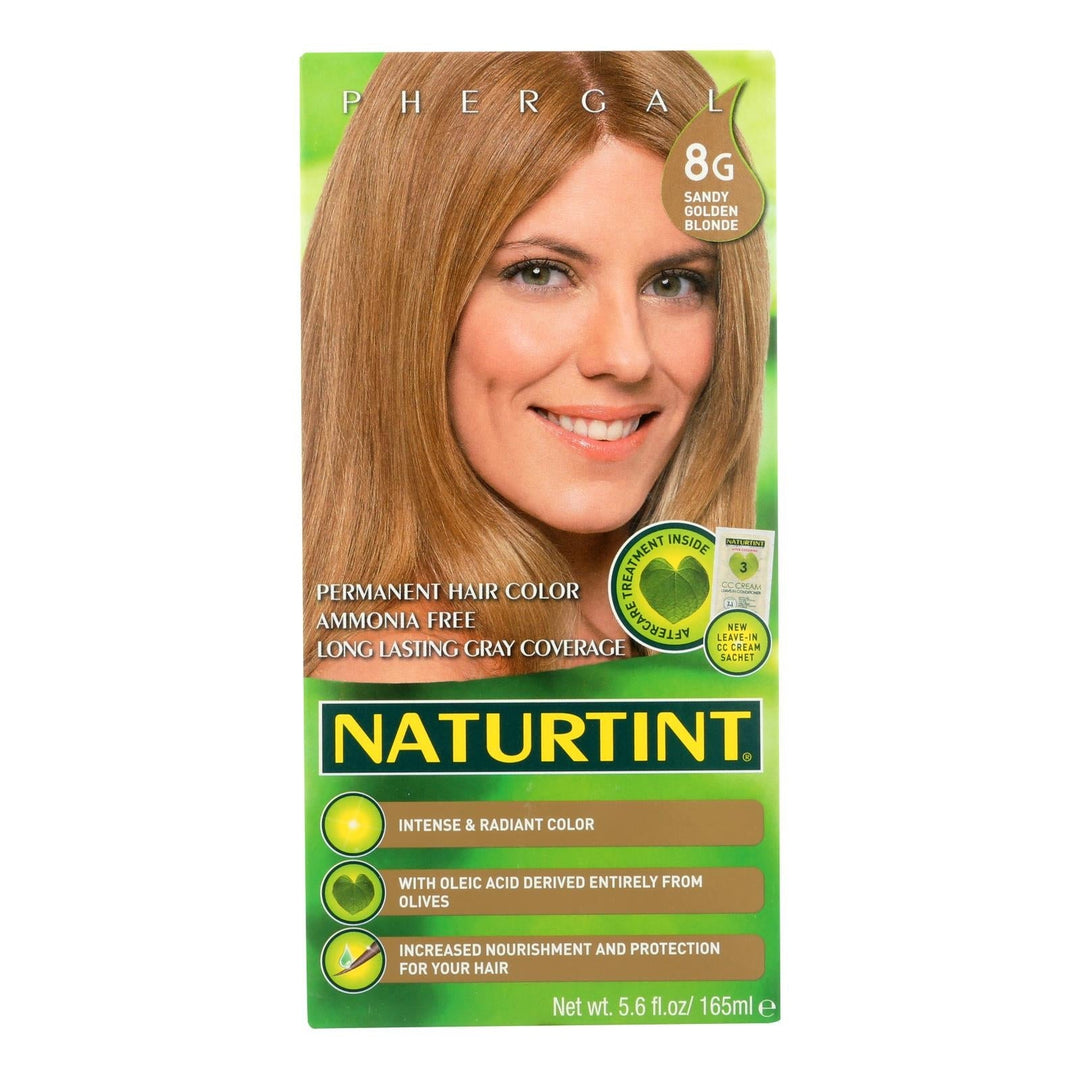 Naturtint Hair Color - Permanent - 8g - Sandy Golden Blonde - 5.28 Oz - Maras Green