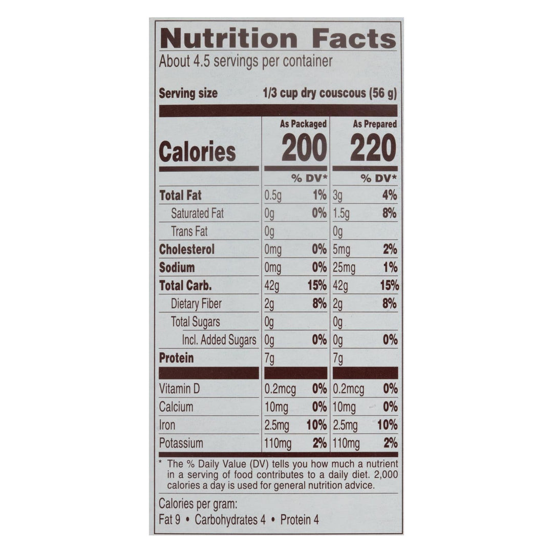 Near East Couscous Mix - Case Of 12 - 10 Oz. - Maras Green