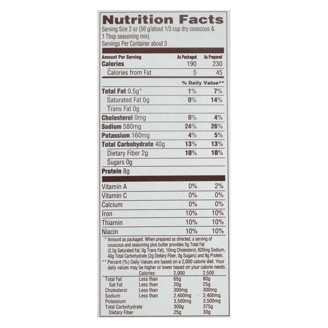 Near East Couscous Mix - Wild Mushroom And Herb - Case Of 12 - 5.4 Oz. - Maras Green