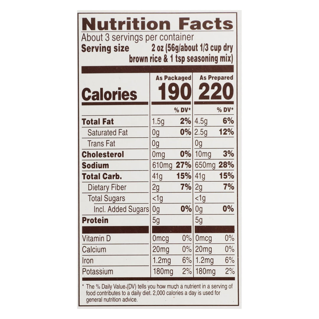 Near East Pilaf Brown Rice - Brown - Case Of 12 - 6.17 Oz. - Maras Green