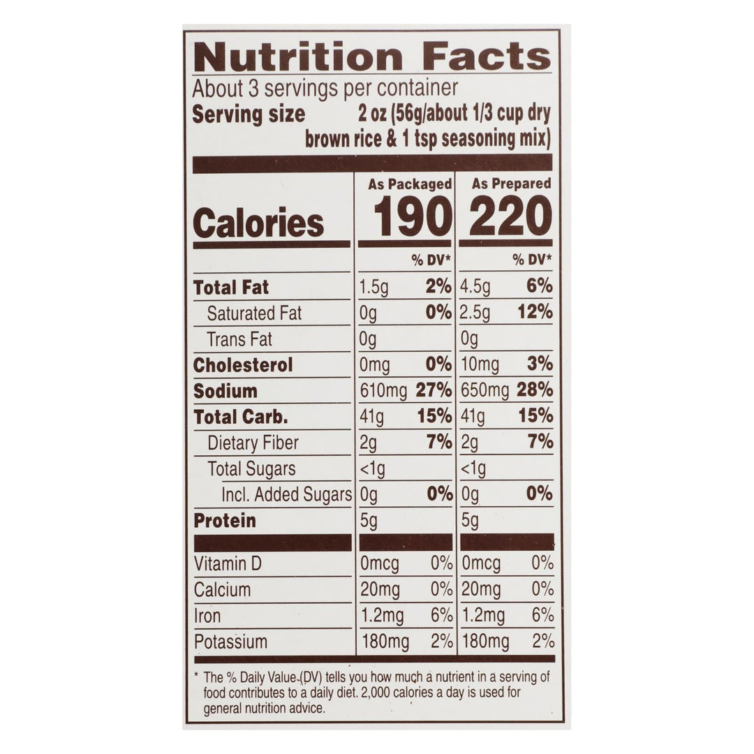 Near East Pilaf Brown Rice - Brown - Case Of 12 - 6.17 Oz. - Maras Green