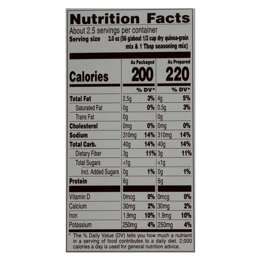 Near East Quinoa Blend - Roasted Red Pepper And Basi - Case Of 12 - 4.9 Oz. - Maras Green