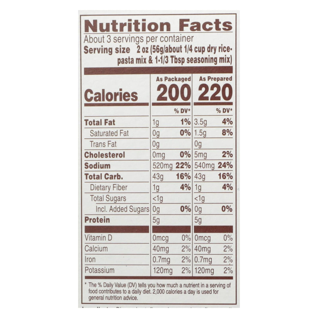 Near East Rice Pilaf Mix - Chicken And Garlic - Case Of 12 - 6.3 Oz. - Maras Green