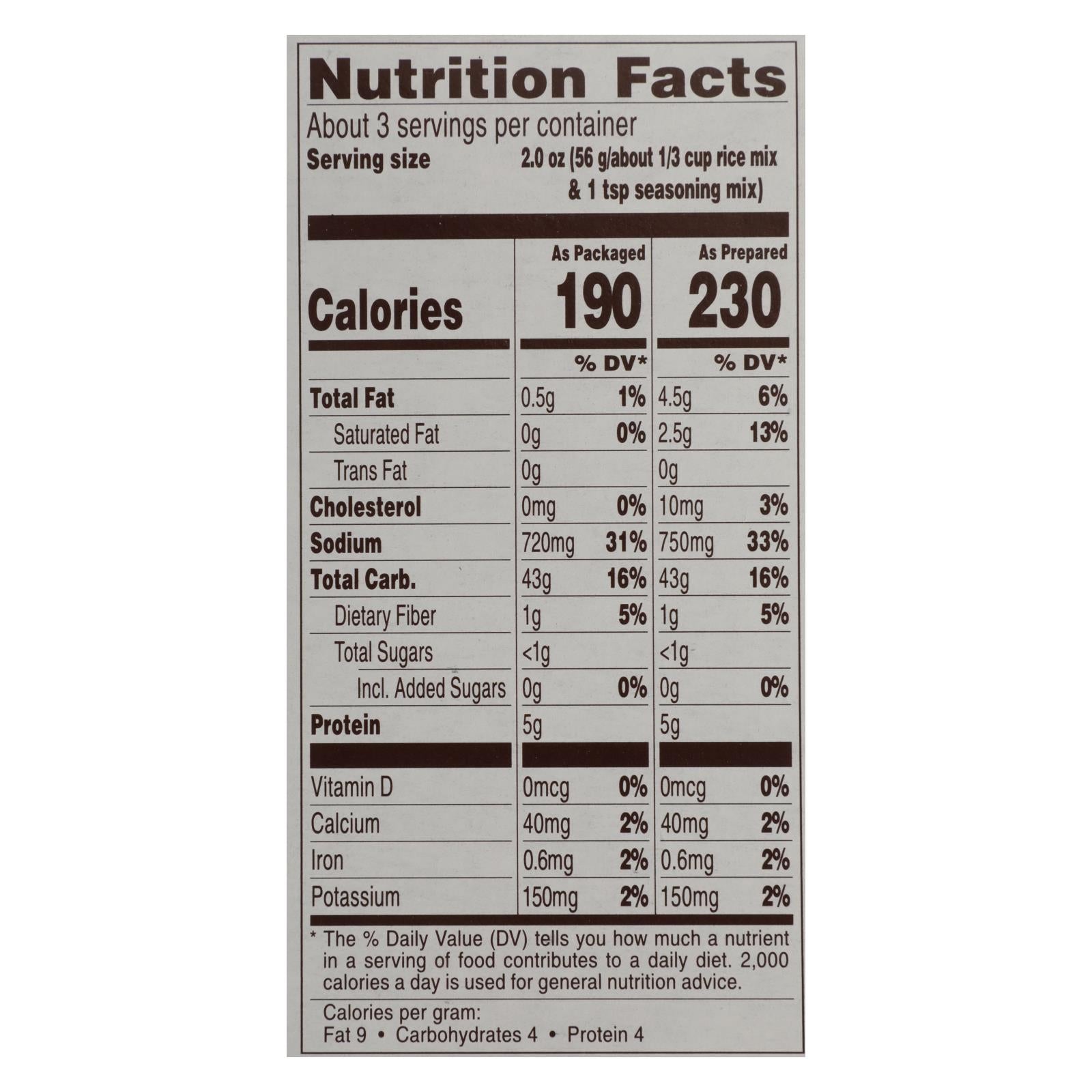 Near East Rice Pilaf Mix - Long Grain And Wild Rice - Case Of 12 - 6 Oz. - Maras Green