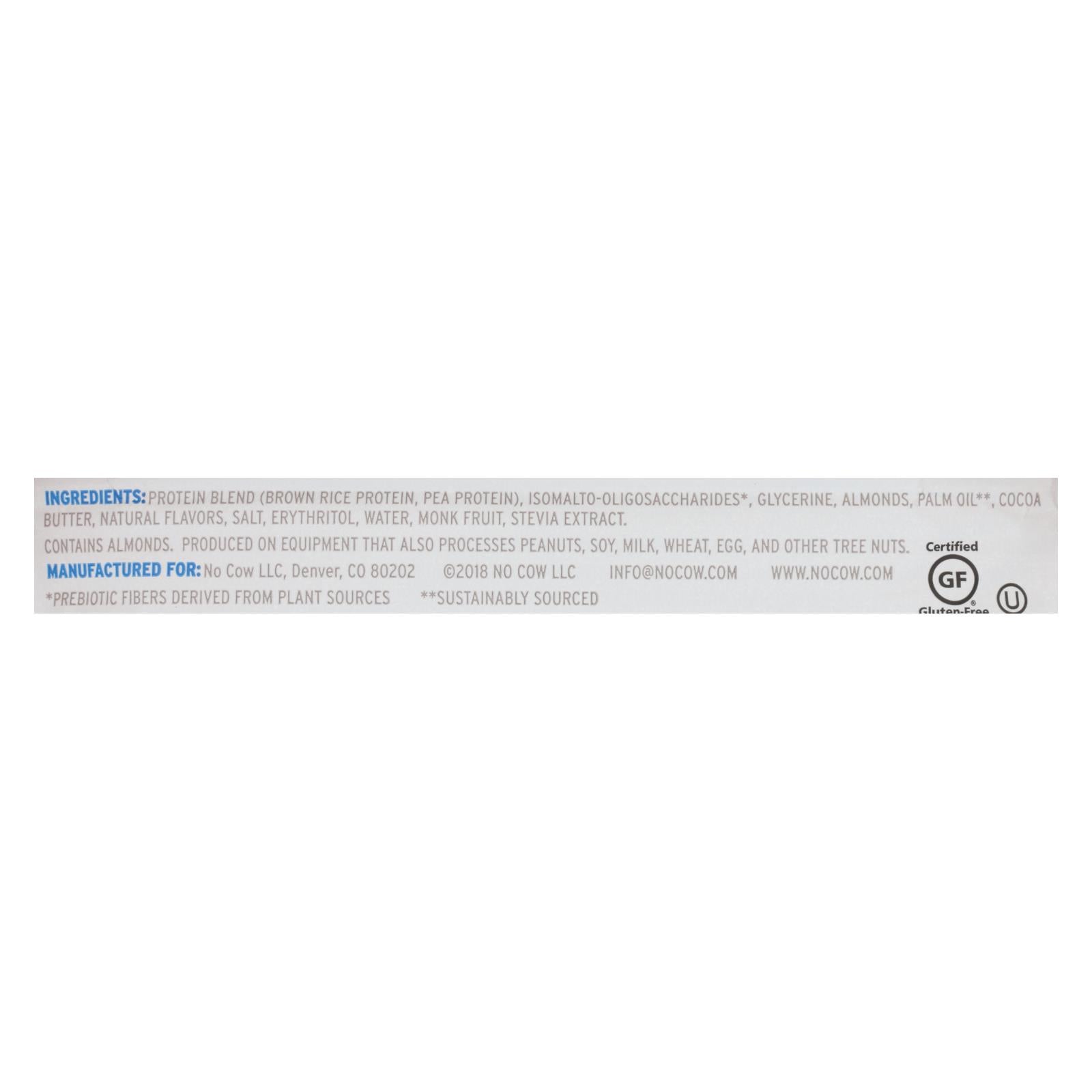 No Cow Bar Blueberry Cobbler Bar - Case Of 12 - 2.12 Oz - Maras Green