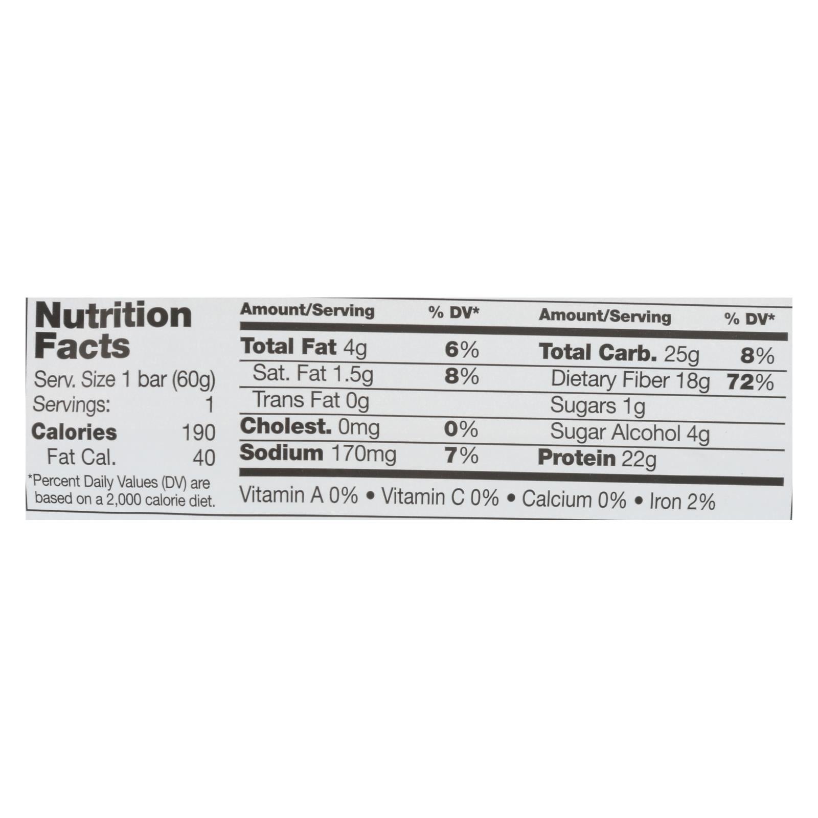 No Cow Bar Blueberry Cobbler Bar - Case Of 12 - 2.12 Oz - Maras Green