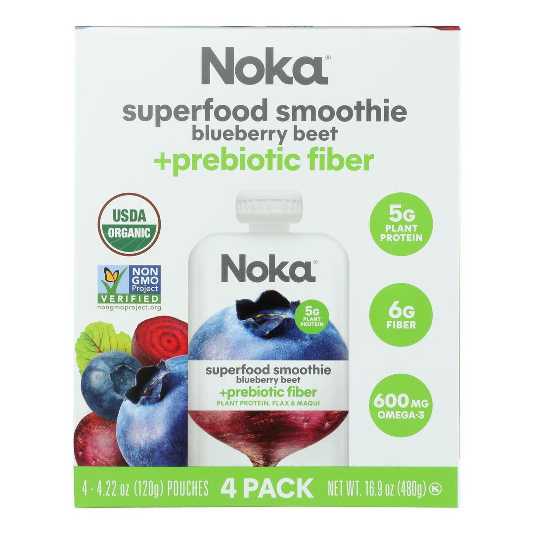 Noka - Sprfd Smthe Bbry Beet - Case Of 6 - 4 Pack - Maras Green