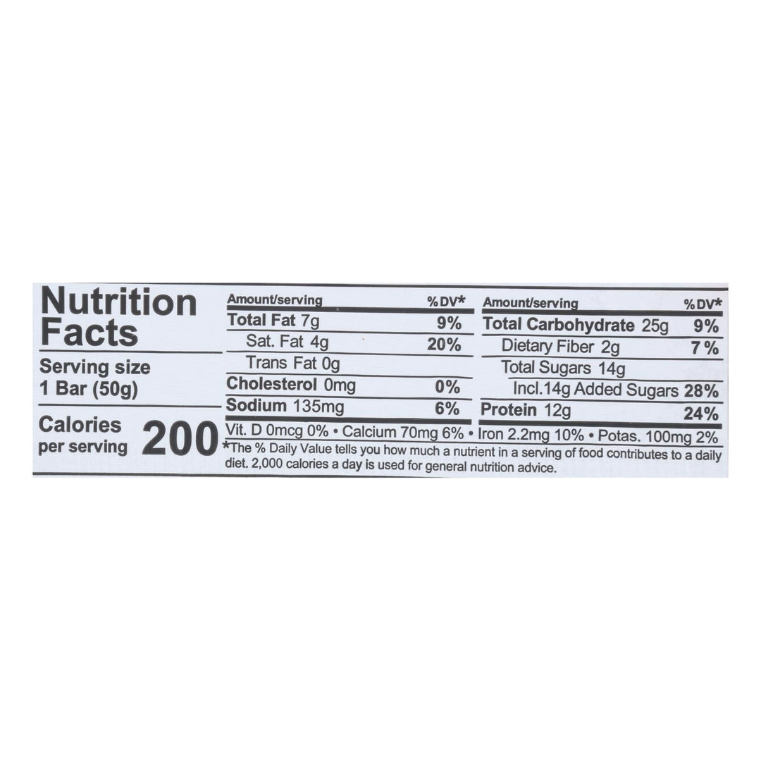 Nugo Nutrition Bar - Dark - Chocolate Chocolate Chip - 50 G - Case Of 12 - Maras Green