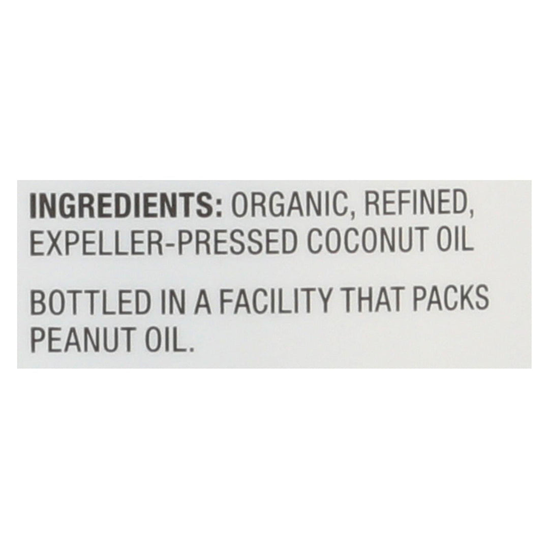Nutiva Organic Coconut Oil - Refined - Case Of 6 - 23 Fl Oz. - Maras Green