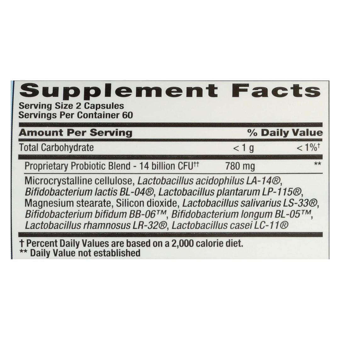 Nutrition Now PB 8 Pro - Biotic Acidophilus For Life - 120 Vegetarian Capsules - Maras Green