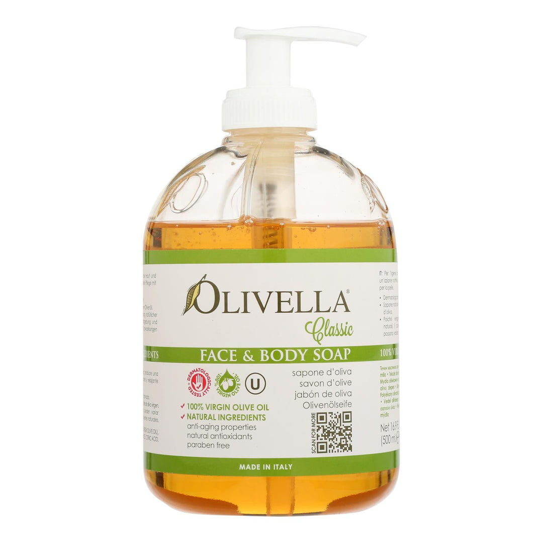 Olivella Face And Body Soap - 16.9 Fl Oz - Maras Green