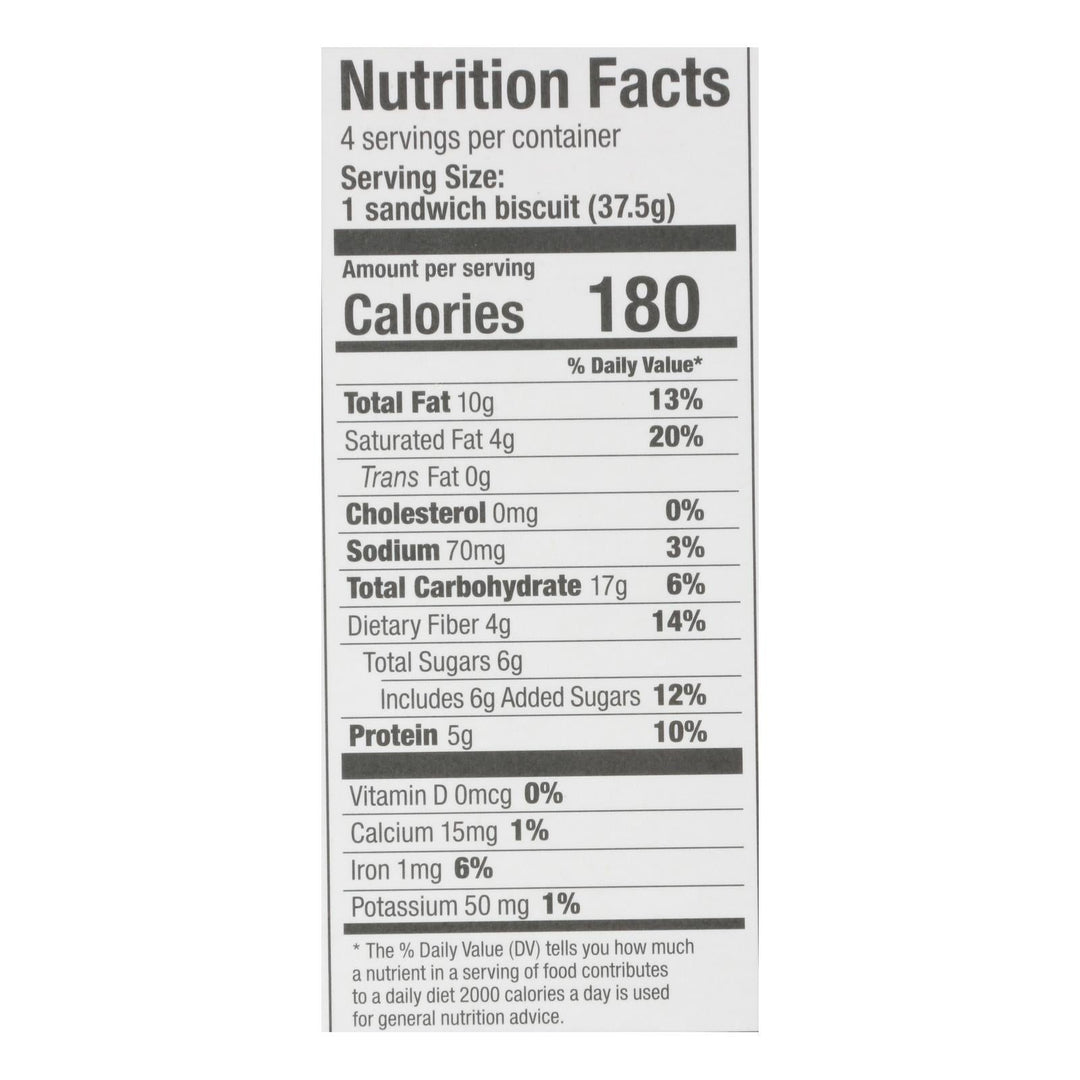 Olyra - Breakfast Sandwich Biscuit Hazelnut Cocoa - Case Of 6 - 5.3 Oz - Maras Green