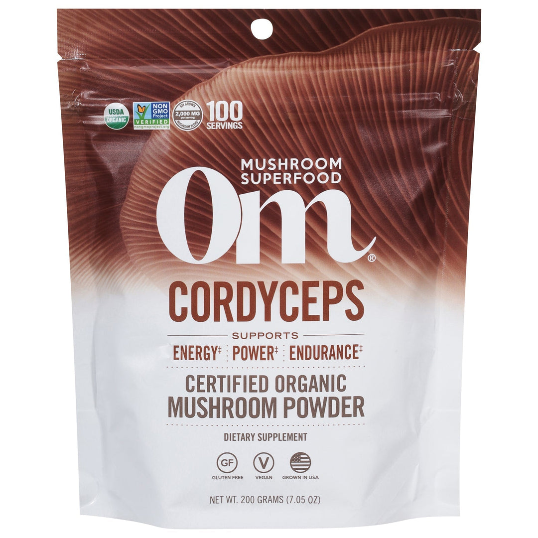 Om - Cordyceps Organic Powder 200grm - 1 Each - 7.05 Oz - Maras Green