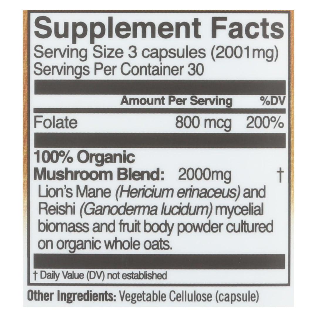 Om - Mush Sprfd Brain Fuel - 1 Each - 90 Ct - Maras Green