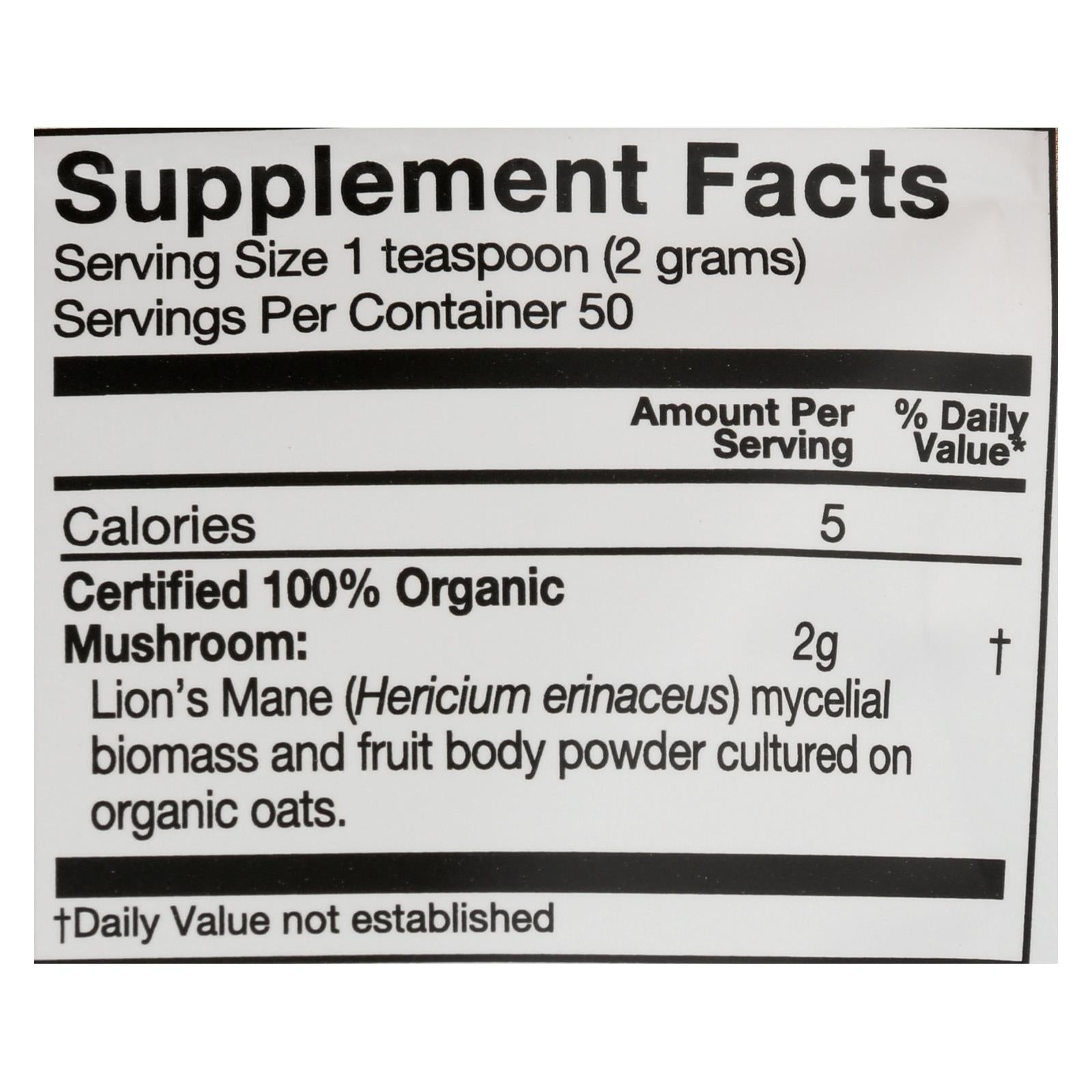 Om Organic Mushroom Powder - 1 Each - 3.5 Oz - Maras Green
