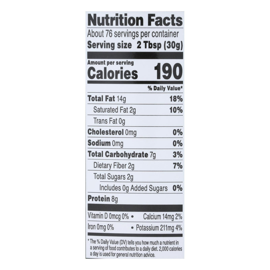 Once Again - Peanut Butter Creamy No Salt - 1 Each 1 - 5 Lb - Maras Green