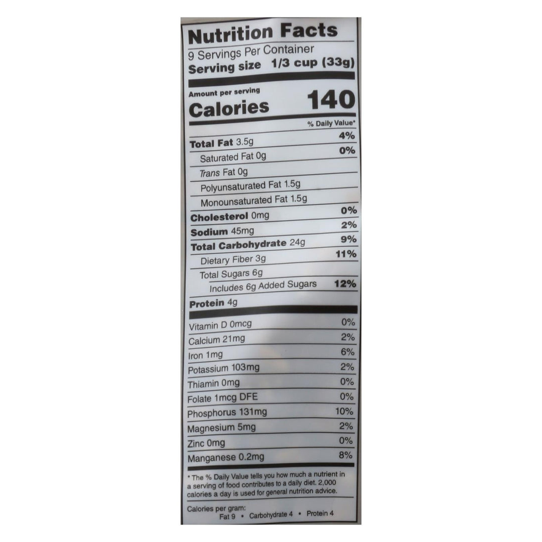 One Degree Organic Foods Cinnamon Flax Granola - Sprouted Oat - Case Of 6 - 11 Oz. - Maras Green