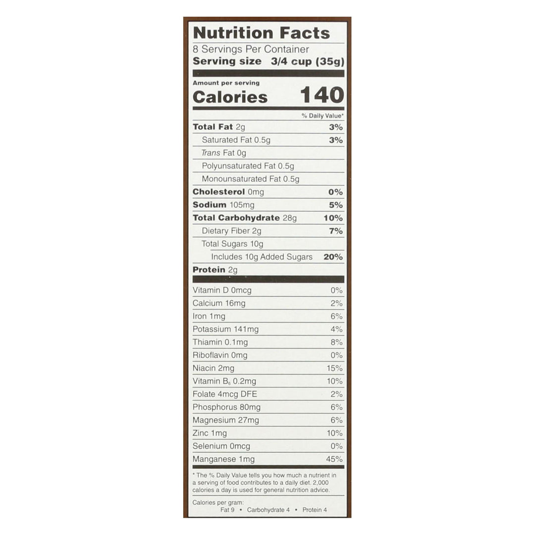 One Degree Organic Foods Sprouted Brown Rice - Cacao Crisps - Case Of 6 - 10 Oz. - Maras Green