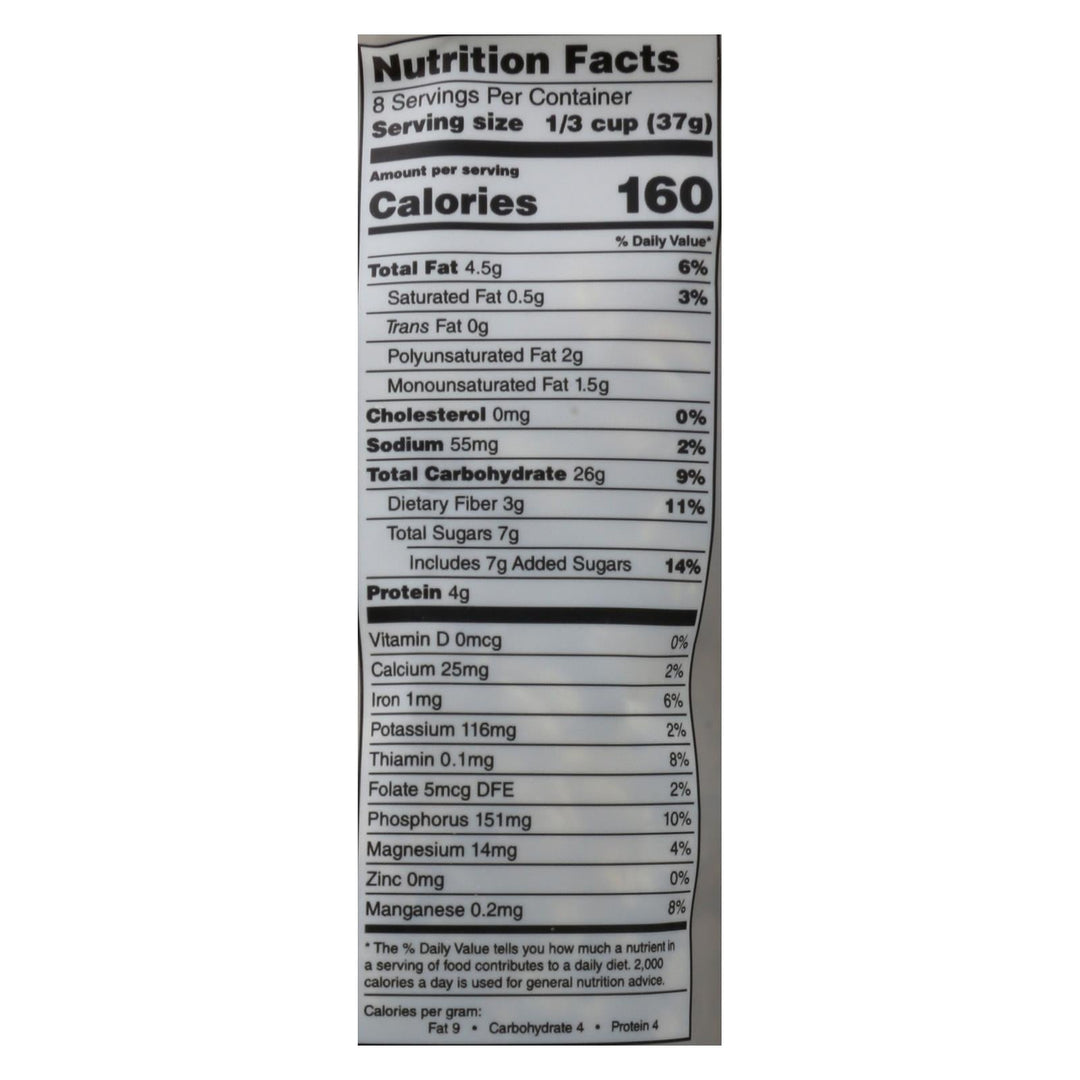 One Degree Organic Foods Sprouted Oat Granola - Vanilla Chia - Case Of 6 - 11 Oz. - Maras Green