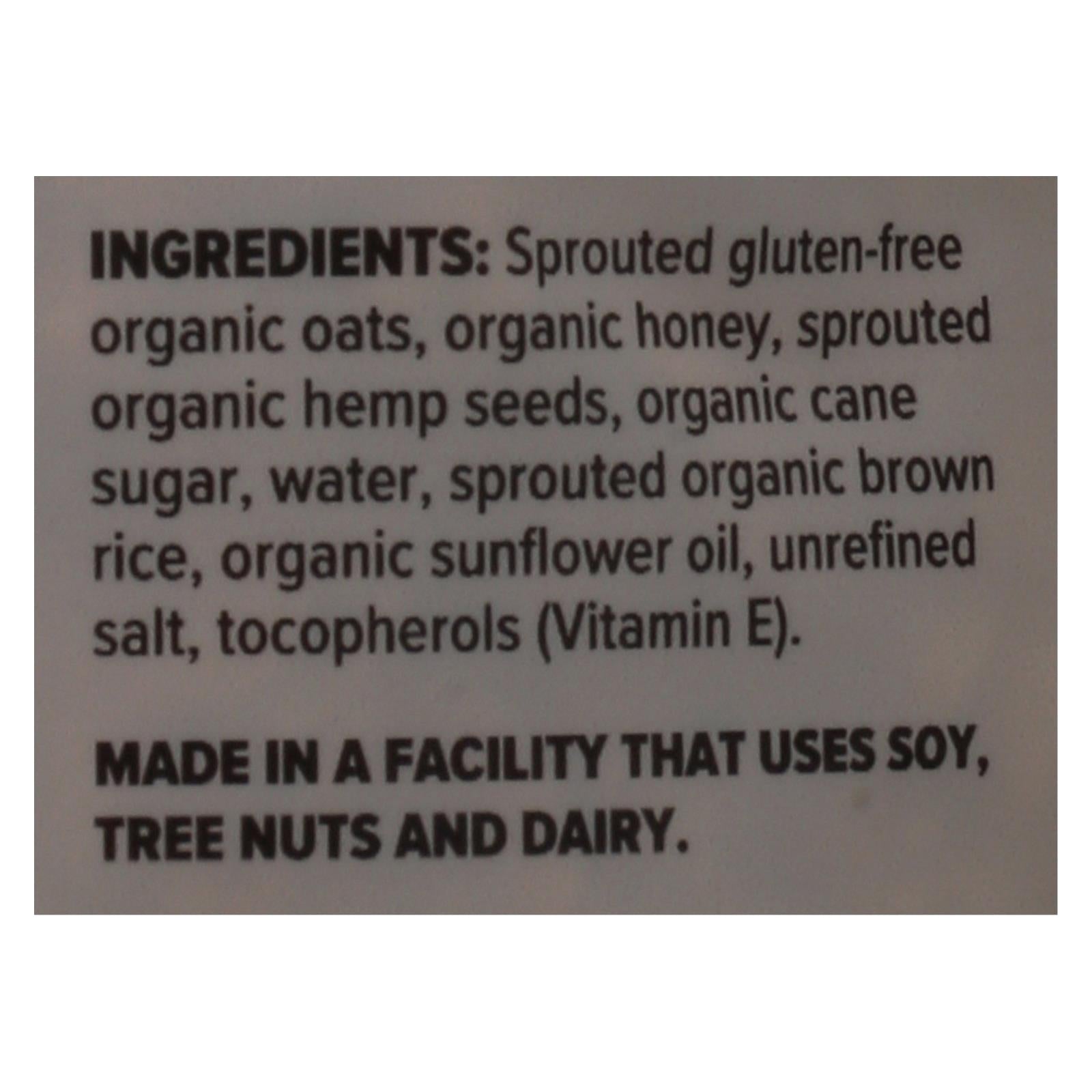 One Degree Organic Foods Sprouted Oat Hemp Granola - Honey - Case Of 6 - 11 Oz. - Maras Green