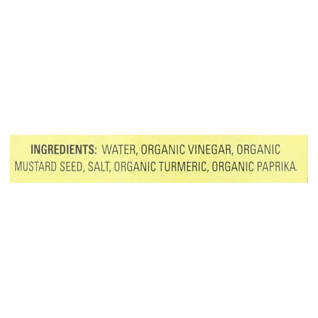 Organic Ville Organic Yellow - Mustard - Case Of 12 - 12 Oz. - Maras Green
