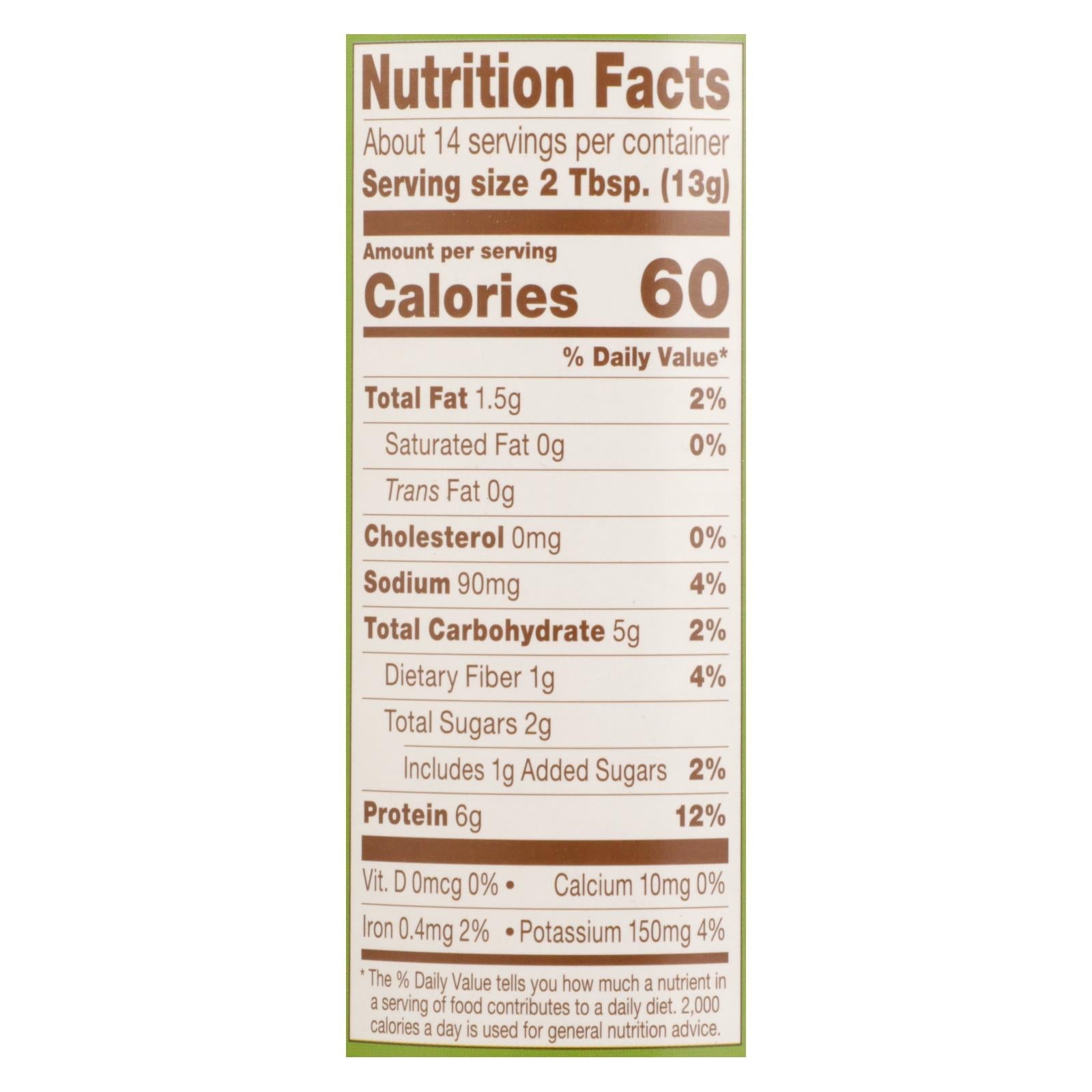 Pb2 - Peanut Butter Powdered - Case Of 6 - 6.5 Oz - Maras Green