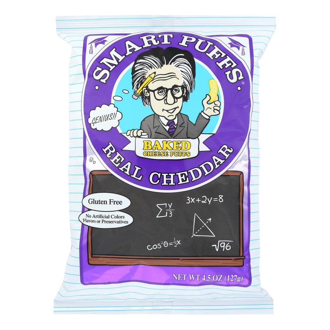 Pirate Brands Smart Puffs - With Real Wisconsin Cheddar - Case Of 12 - 4.5 Oz - Maras Green