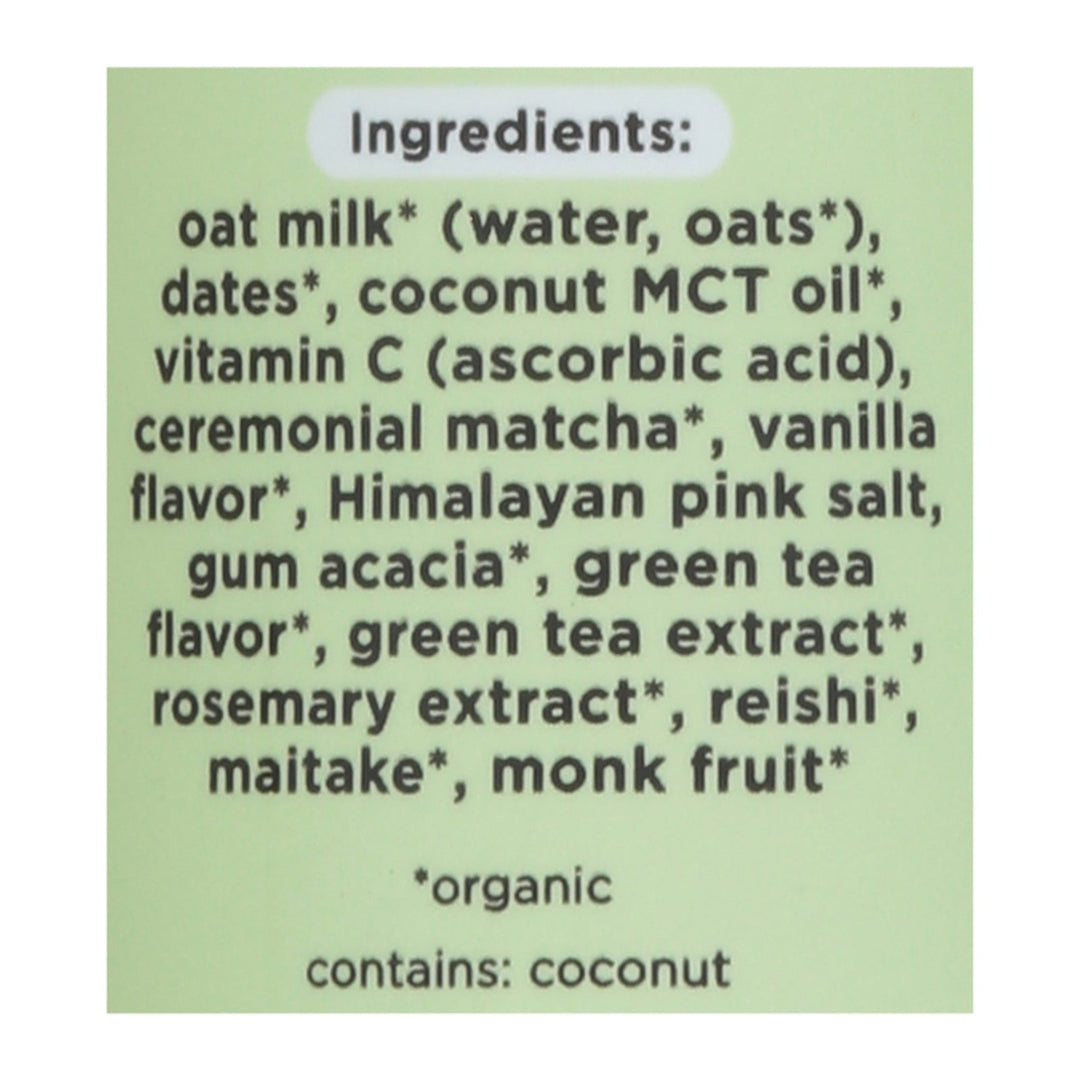 Pop & Bottle - Grn/tea Matcha Latte - Case Of 12 - 8 Fz - Maras Green