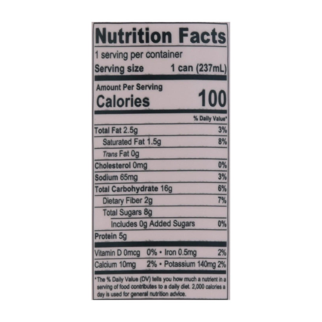 Pop & Bottle - Oat Milk Latte Vanilla - Case Of 12 - 8 Fz - Maras Green