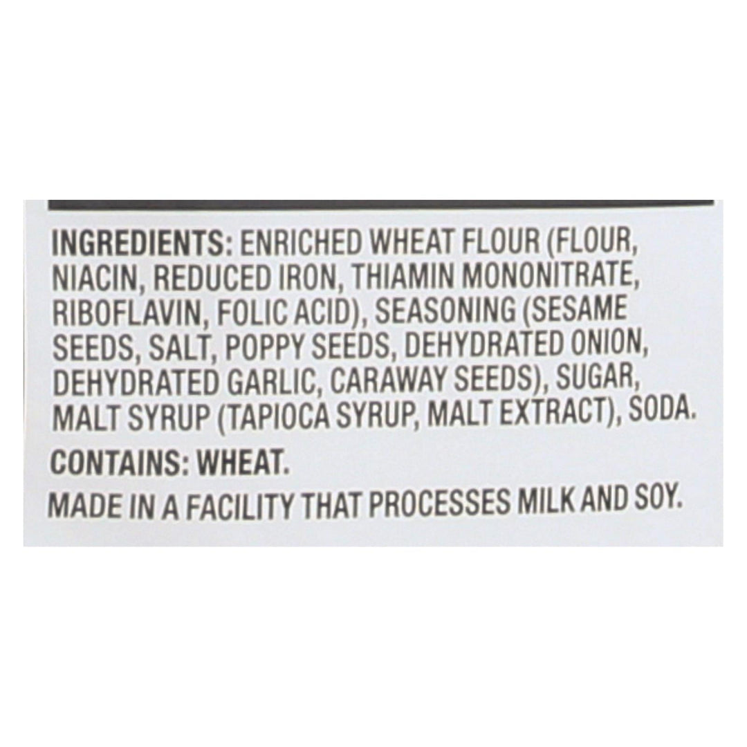 Pretzel Crisp Pretzel Crisps - Everything - Case Of 12 - 7.2 Oz. - Maras Green