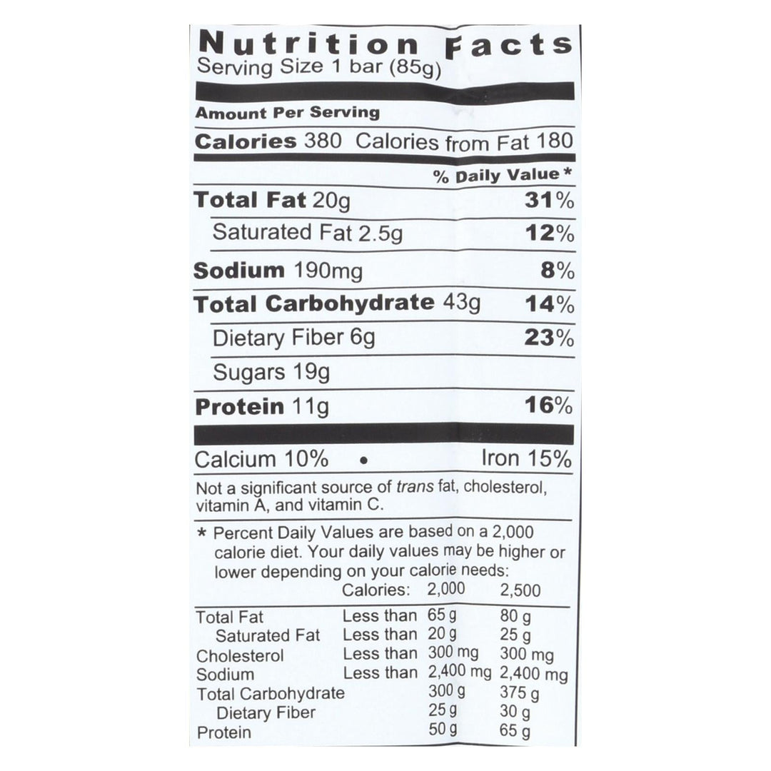 Probar Organic Peanut Butter Bar - Case Of 12 - 3 Oz - Maras Green