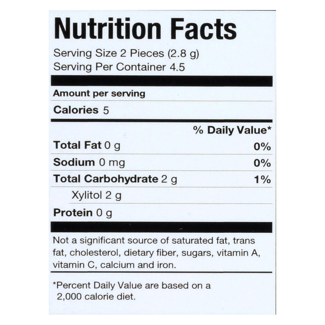 Pur Gum - Spearmint - Aspartame Free - 9 Pieces - 12.6 G - Case Of 12 - Maras Green