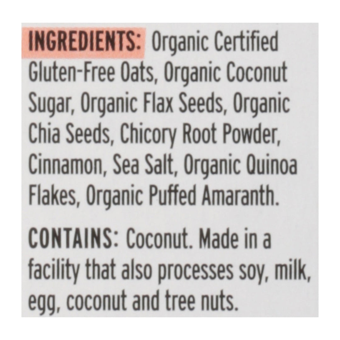 Purely Elizabeth - Sugar Free Oatmeal Classic Cinnamon - Case Of 6 - 9.12 Oz - Maras Green