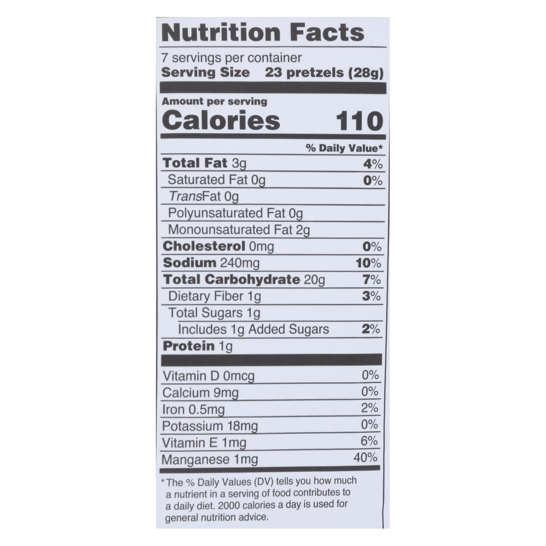 Quinn - Pretzels Classic Sea Salt - Case Of 8 - 5.6 Oz - Maras Green