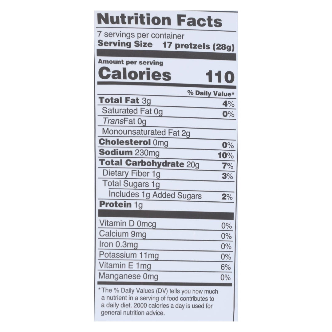 Quinn - Pretzels Classic Sea Salt Twist - Case Of 8 - 5.6 Oz - Maras Green