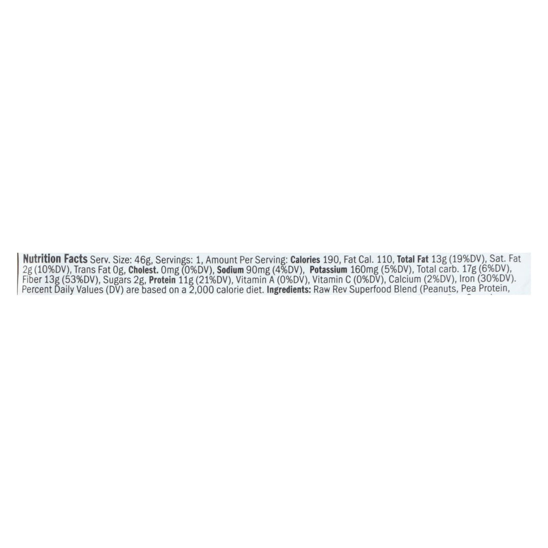 Raw Revolution Glo Crunchy Bar - Peanut Butter And Sea Salt - Case Of 12 - 1.6 Oz. - Maras Green