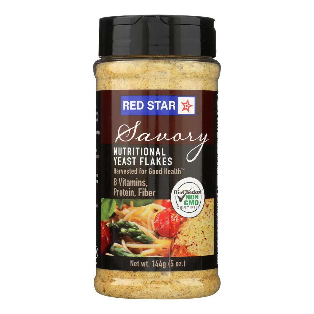 Red Star Nutritional Yeast Vegetarian Support Formula - Yeast Flakes - Mini - Case Of 6 - 5 Oz. - Maras Green