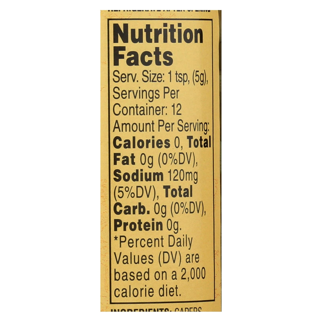 Reese Non Pareil Capers - Case Of 12 - 3.5 Oz. - Maras Green