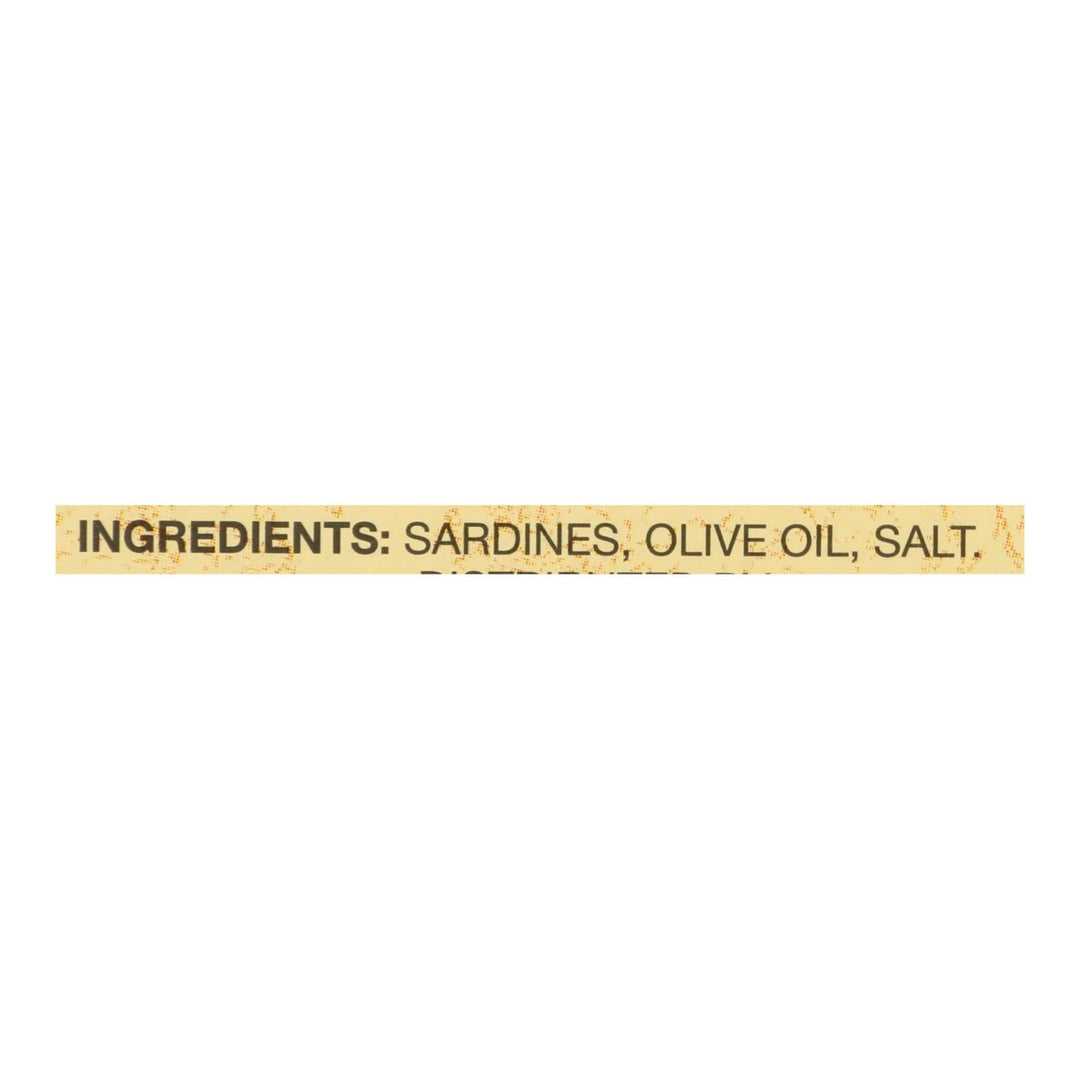 Reese Sardines - Skinless Boneless In Olive Oil - Case Of 10 - 3.75 Oz - Maras Green