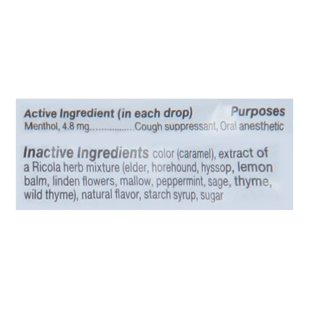 Ricola - Cough Drop Original Herb - Case Of 8 - 21 Ct - Maras Green
