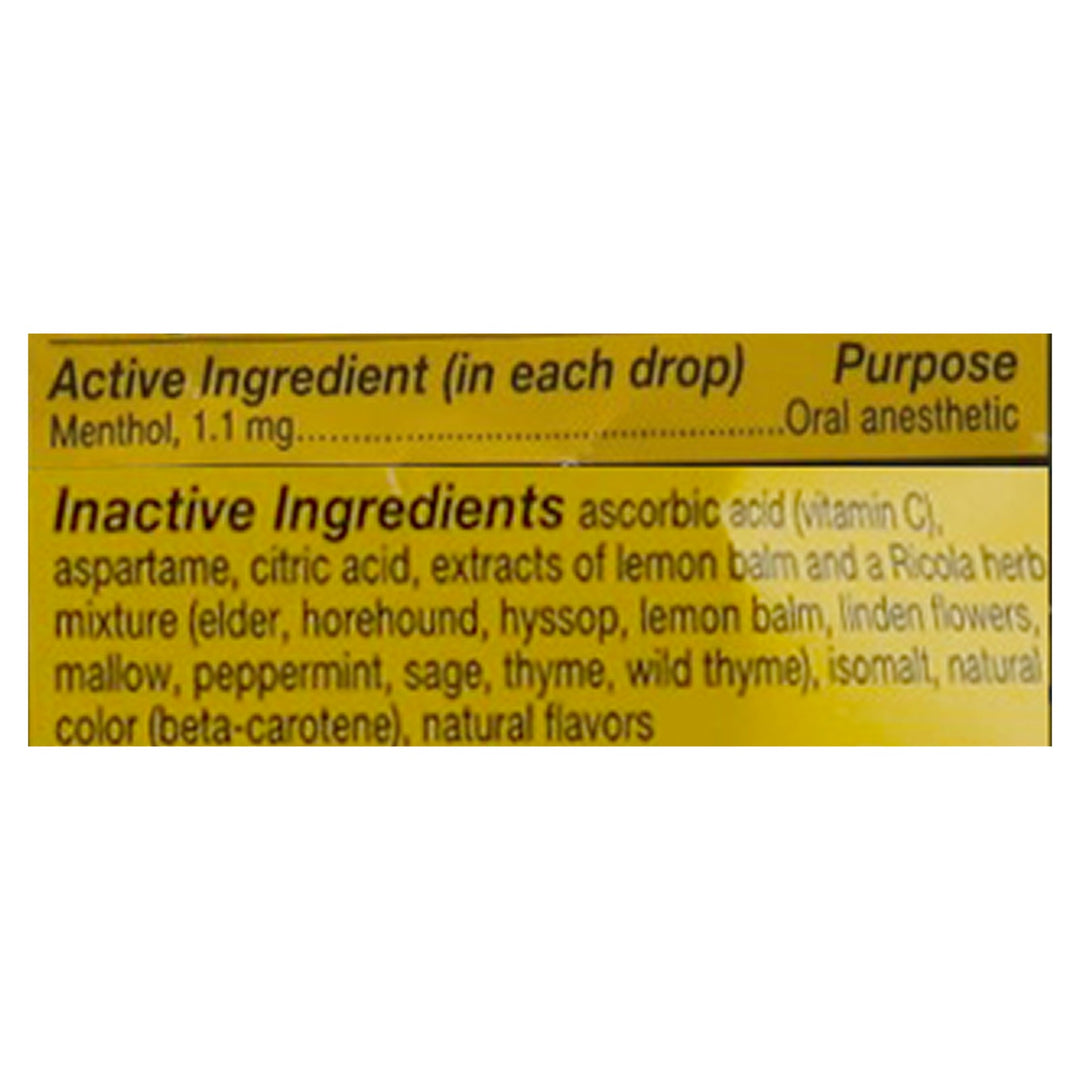 Ricola - Cough Drop Sugar Free Lemon Mint - Case Of 8 - 19 Ct - Maras Green